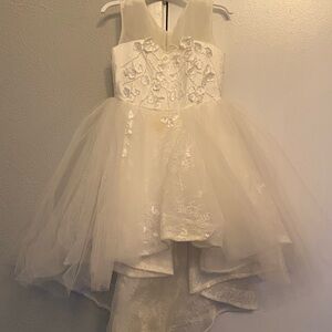 Elegant White Kids Dress